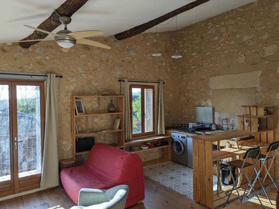 Appartement 1 Chambre, 55M2 - Maison De Village De Charme 17Eme Siecle - Garrigue Heraultaise Argelliers Bagian luar foto